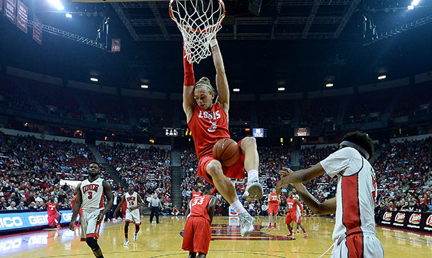 Hugh Greenwood in action for NCAA team New Mexico - ${keywords}